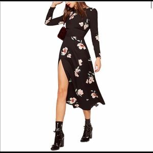 Reformation Vanessa Oriental Floral Midi Dress 12